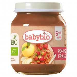BABYBIO Bio jablko a jahody 130 g
