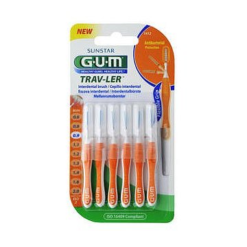 GUM Trav-Ler mezizubní kartáčky 0,9 mm oranžové 6 ks