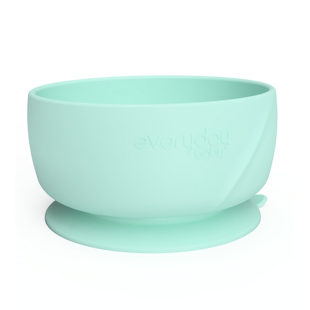 Miska silikon s přísavkou mint green