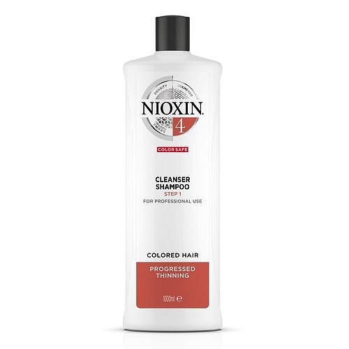 Nioxin Čisticí šampon pro jemné barvené výrazně řídnoucí vlasy System 4 1000 ml