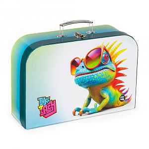 Oxybag Kufřík na výtvarku Chameleon, 34 cm, lamino