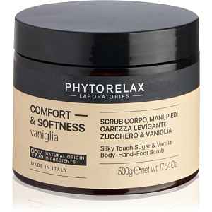 Phytorelax Laboratories Comfort & Softness Vanilla vyhlazující peeling na ruce, nohy a tělo 500 ml