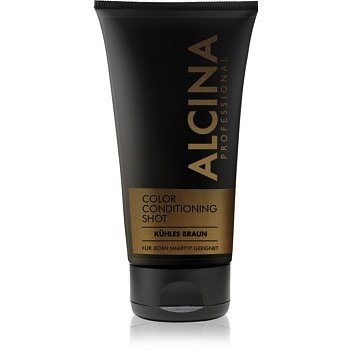 Alcina Color Conditioning Shot Silver tónovací balzám pro zvýraznění barvy vlasů odstín Cold Brown 150 ml