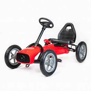 Baby Mix Dětská šlapací motokára Go-kart  Buggy červená