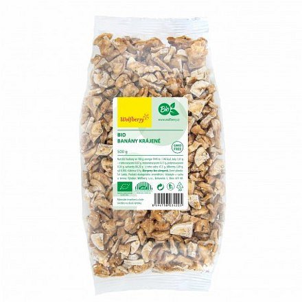 Banány krájené BIO 500 g Wolfberry*