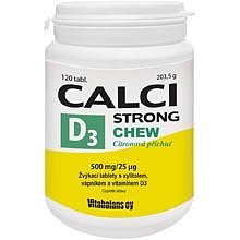 Calci Strong Chew+Vit.D 3 tablety 120 Vitabalans