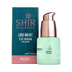 CBD oční sérum proti otokům, tmavým kruhům a vráskám 15 ml - SHIR Beauty & Science