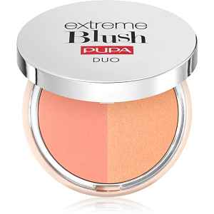 PUPA Milano Extreme Blush Duo kompaktní tvářenka odstín 130 - Matt Salmon - Radiant Peach 4 g