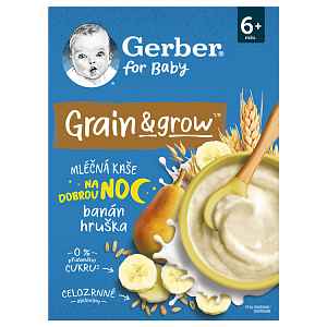 Gerber Mléč.kaše Na Dob.noc Hruška Banán 200g 6m+
