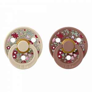 BIBS Liberty dudlíky z přírodního kaučuku Colour 2ks, vel. 1, Vanilla/Woodchuck