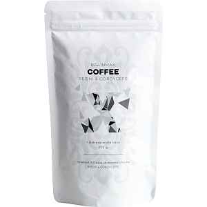 BrainMax Coffee Reishi & Cordyceps, káva s houbami, BIO, 200 g
