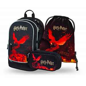 Baagl SET 3 Core Harry Potter Fénix: batoh, penál, sáček
