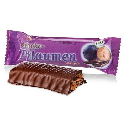 BIO Švestková tyčinka s čokoládou Sanct Bernhard 40 g