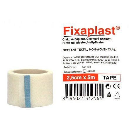 Náplast Fixaplast cívka 2.5cmx5m