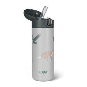 Zopa Termoska na tekutiny s brčkem 400 ml, Mountains 3