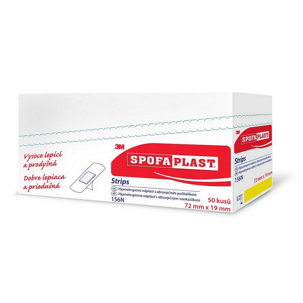 3M™ SPOFAPLAST 156 Kusová textilní náplast 72 x 19 mm 5 kusů