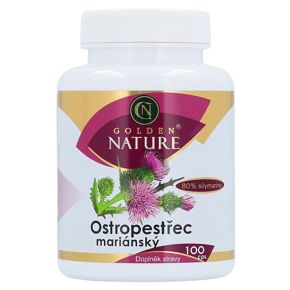 Golden Nature Ostropestřec mariánský 80 % silymarinu 100 tablet