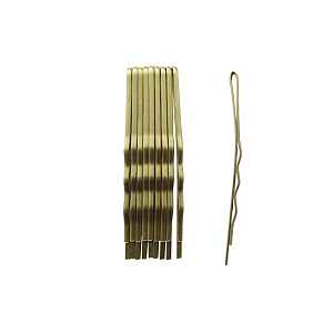 Vlnitá sponka Duko 526Z - 6 cm, zlatá - 10 ks