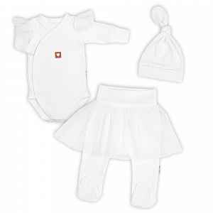 Baby Nellys Rostoucí souprava 3D Lux, Sweet Angel - bílá, 62/68