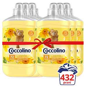 Coccolino Aviváž Happy Yellow 6x1,8l