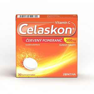 Celaskon červený Pomeranč 500mg šumivá tableta 30(3x10)