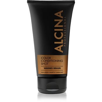 Alcina Color Conditioning Shot Silver tónovací balzám pro zvýraznění barvy vlasů odstín Warm Brown 150 ml