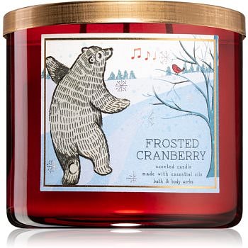 Bath & Body Works Frosted Cranberry vonná svíčka III. 411 g