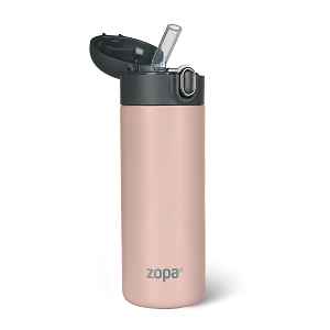 Zopa Termoska na tekutiny s brčkem 400 ml, Candy pink 6