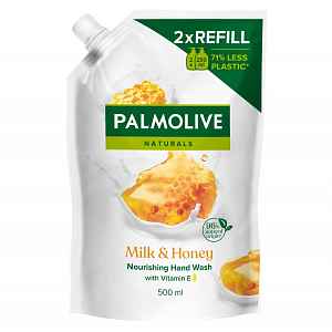 Palmolive tekuté mýdlo,500ml náplň milk&honey