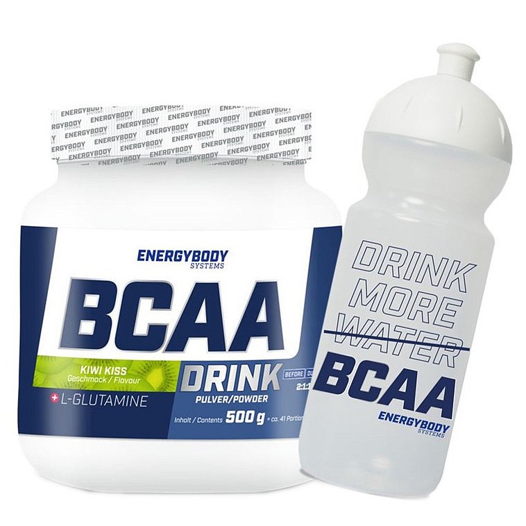 Energybody BCAA Drink 500g kiwi + sportovní lahev ZDARMA