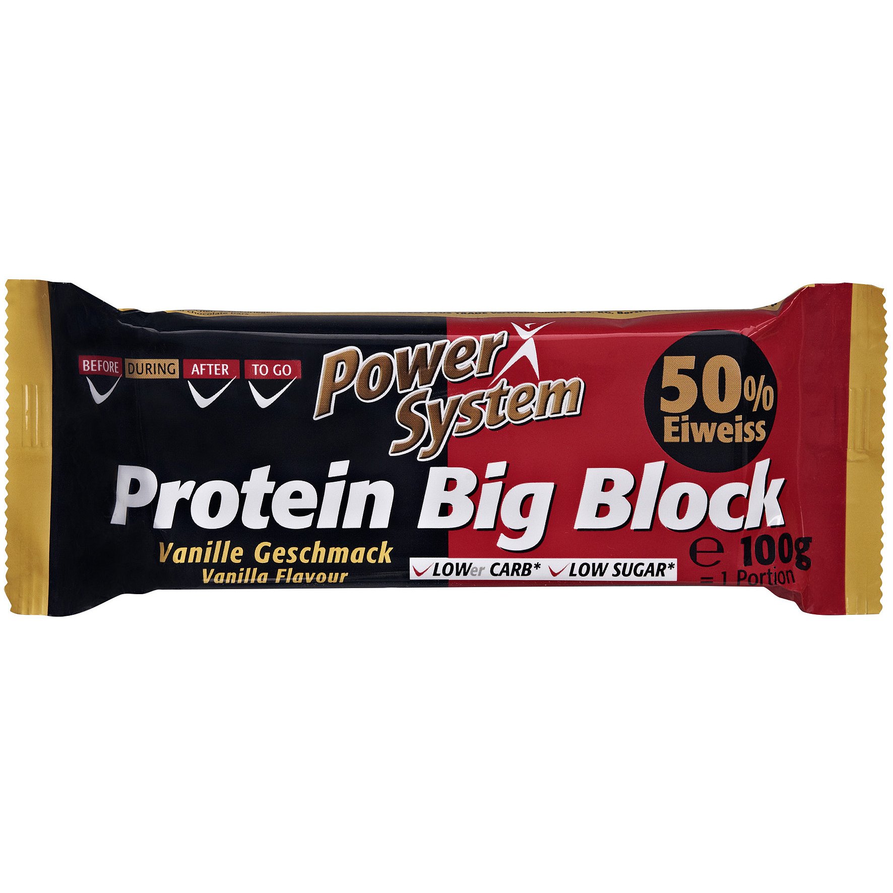 Power System Big Block 50% Vanilla Bar 100g