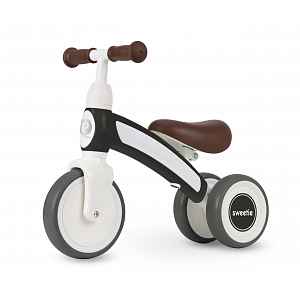 QPlay Qplay Sweetie – dětské odrážedlo 3v1 s EVA koly (1–3 roky) - černé