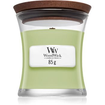 Woodwick Fig Leaf & Tuberose vonná svíčka s dřevěným knotem 85 g