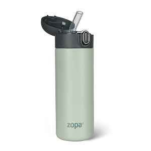 Zopa Termoska na tekutiny s brčkem 400 ml, Pistacio green 4