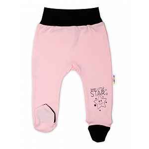 Baby Nellys Kojenecké polodupačky, růžové - Baby Little Star vel.  86