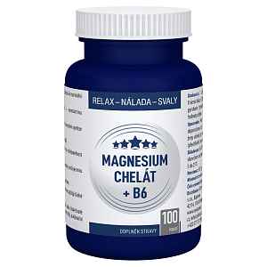 CLINICAL Magnesium chelát + B6 100 kapslí