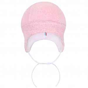 New Baby Zimní čepička  Nice Bear růžová, vel. 86 (12-18m)