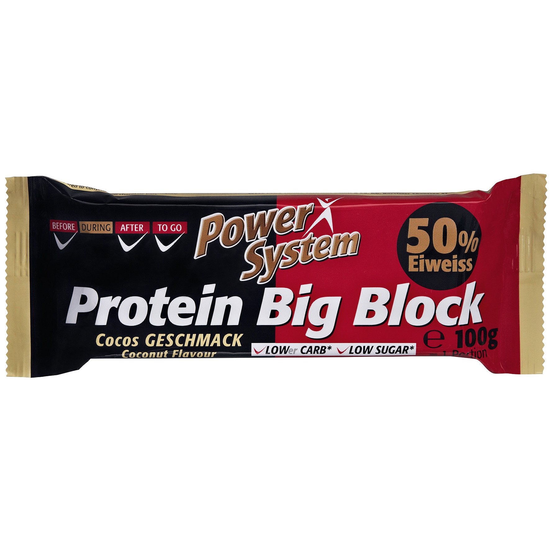 Power System Big Block 50% Bar Cocos 100g