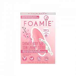 Foamie Shower Bar Cherry Rice tuhá sprchová péče 80 g