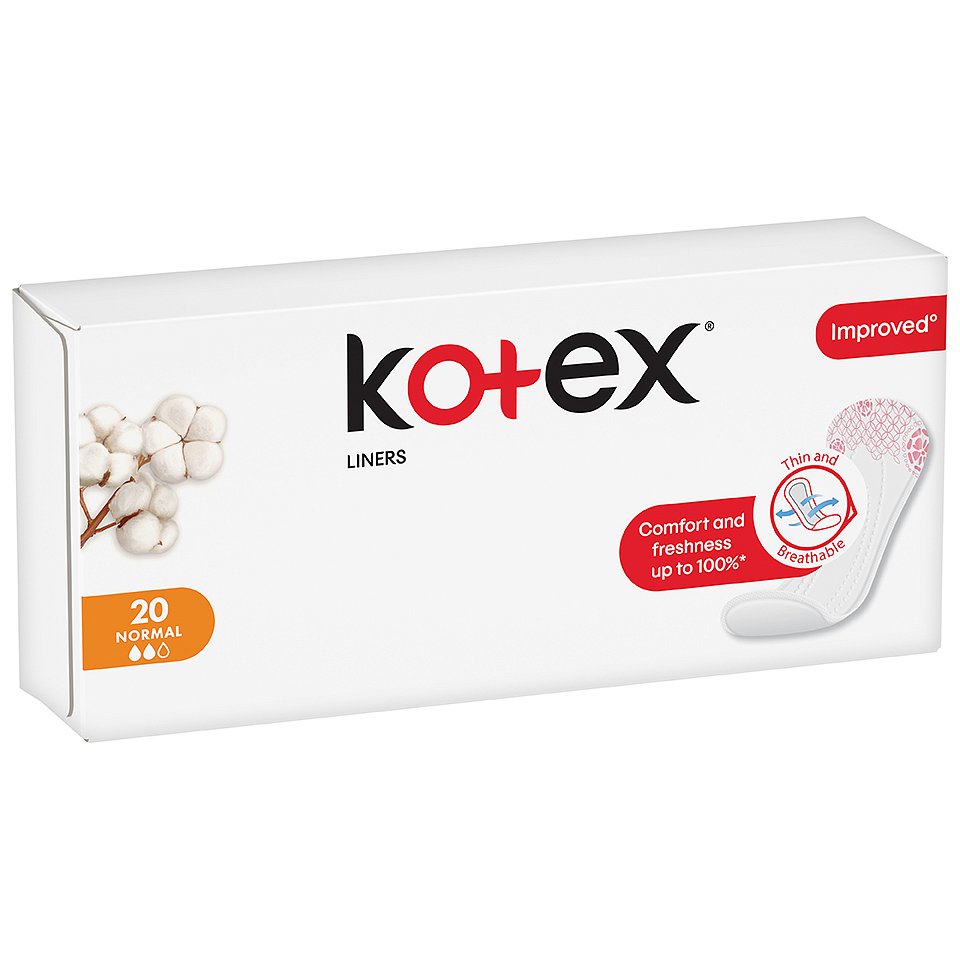 Kotex Liners Normal slipové vložky 20 ks
