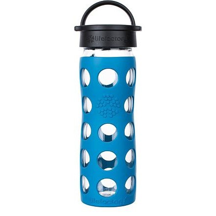 Lifefactory láhev s klasickým uzávěrem 475ml teal lake