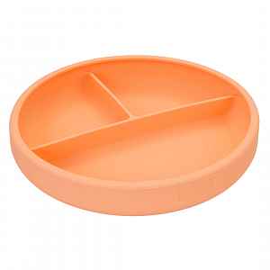 Lurch dětský silikonový talíř apricot (00280021)