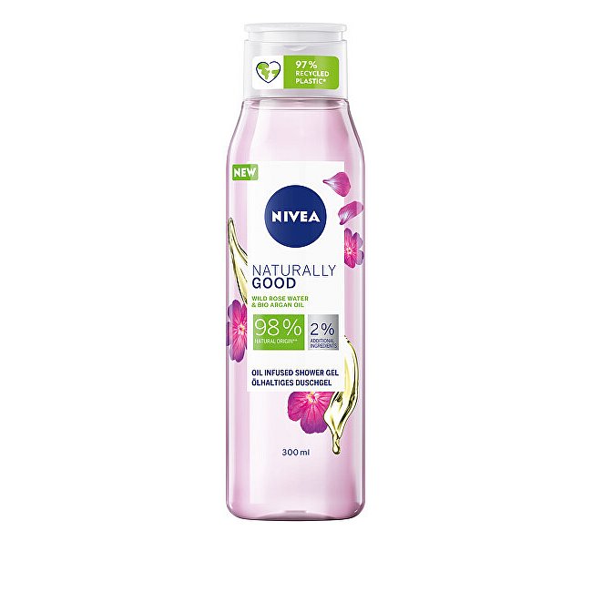 Nivea Sprchový gel Naturally Good Wild Rose (Oil Infused Shower Gel)  300 ml