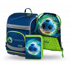 Baagl SET 3 Zippy plus Fotbalový míč: aktovka, penál, sáček