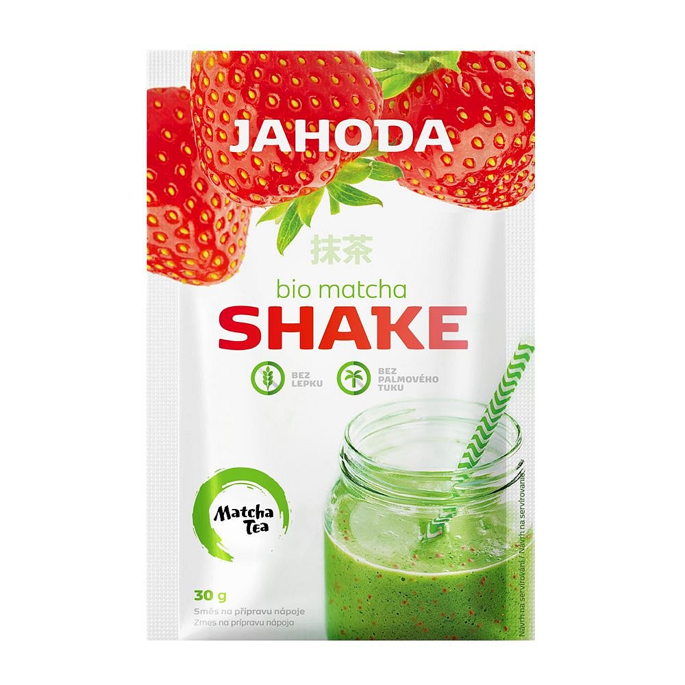 Matcha Tea Bio Shake jahoda 30 g