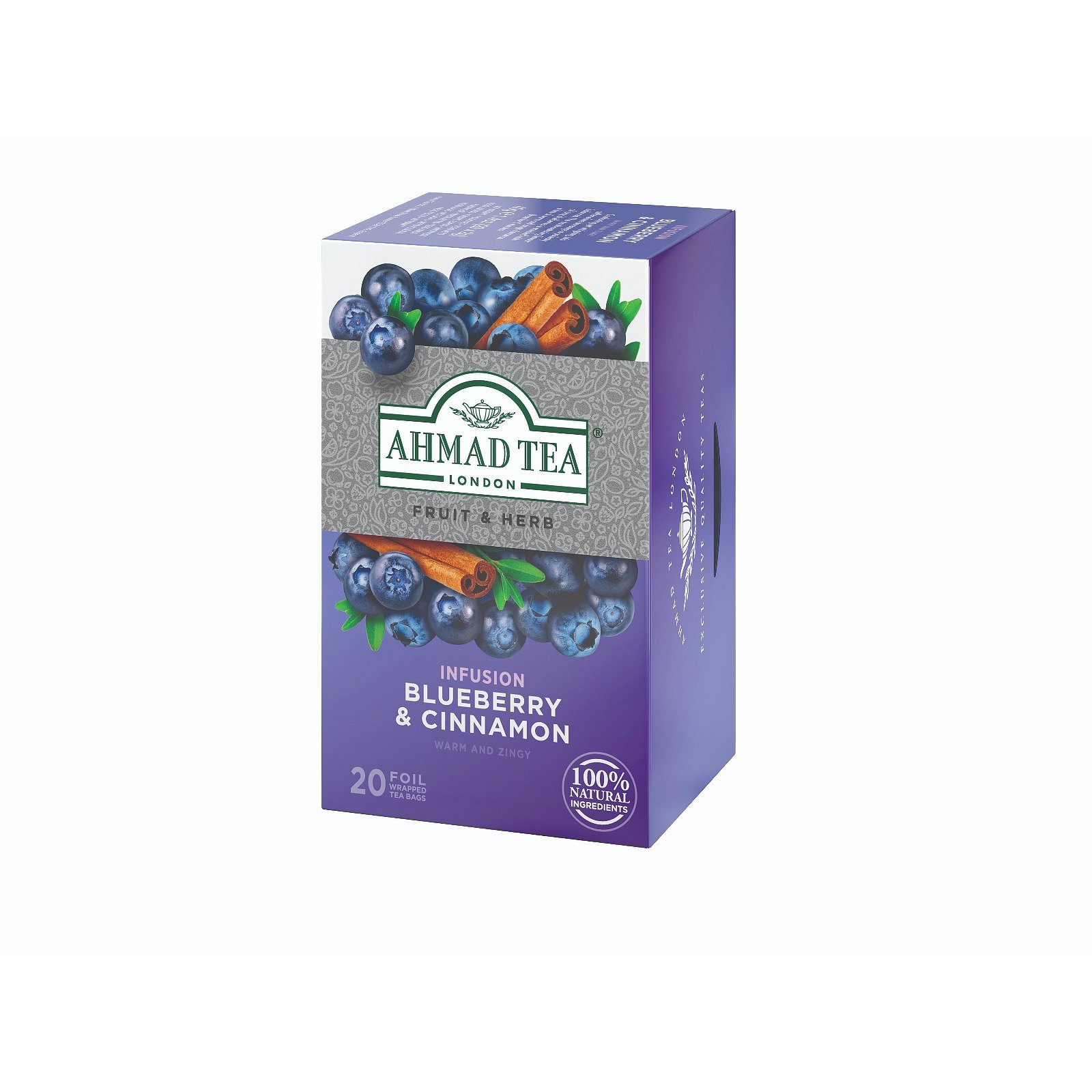 Ahmad Tea Blueberry&Cinnamon porcovaný čaj 20x2 g