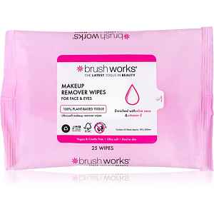 Brushworks Makeup Remover Wipes odličovací ubrousky na make-up 25 ks