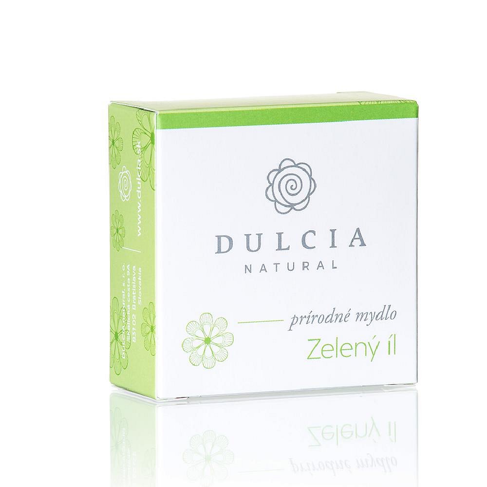 DULCIA Natural Přírodní mýdlo Zelený jíl 90 g