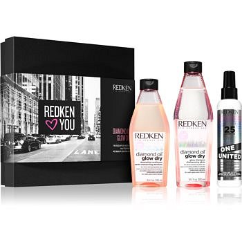 Redken Diamond Oil Glow Dry dárková sada (pro matné vlasy)