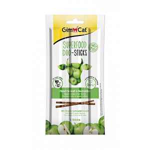 GIMCAT SUPERFOOD DUO-STICKS hovezi+jablko 3ks